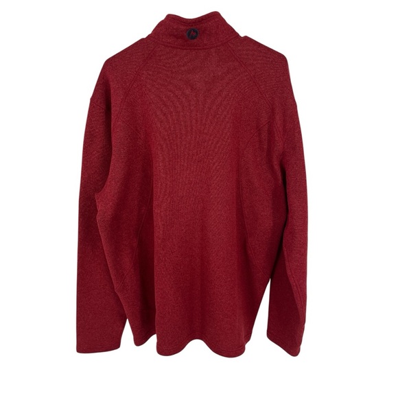 MARMOT Dropline Sweater Dark Red Pullover Fleece XXL Outdoor Active Gorpcore - Picture 5 of 10